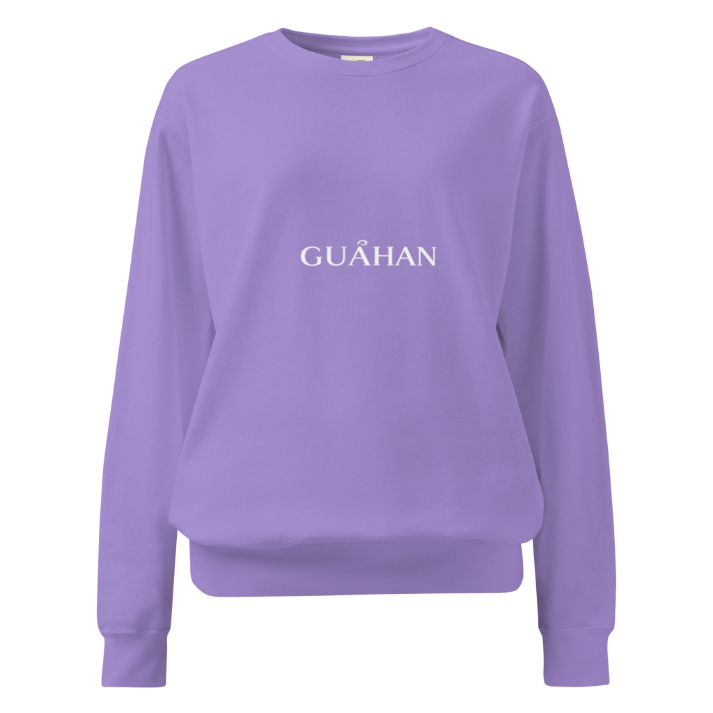 "Guahan" garment-dyed sweatshirt