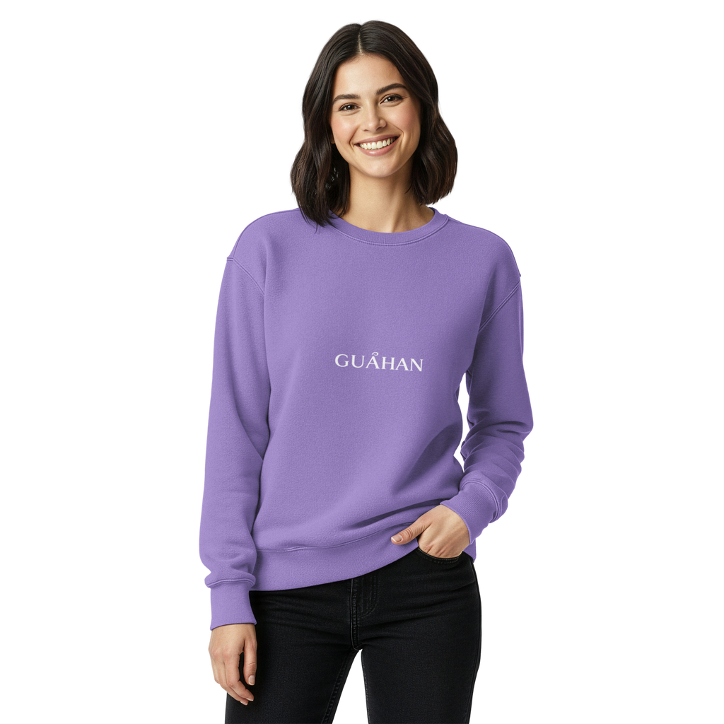 "Guahan" garment-dyed sweatshirt