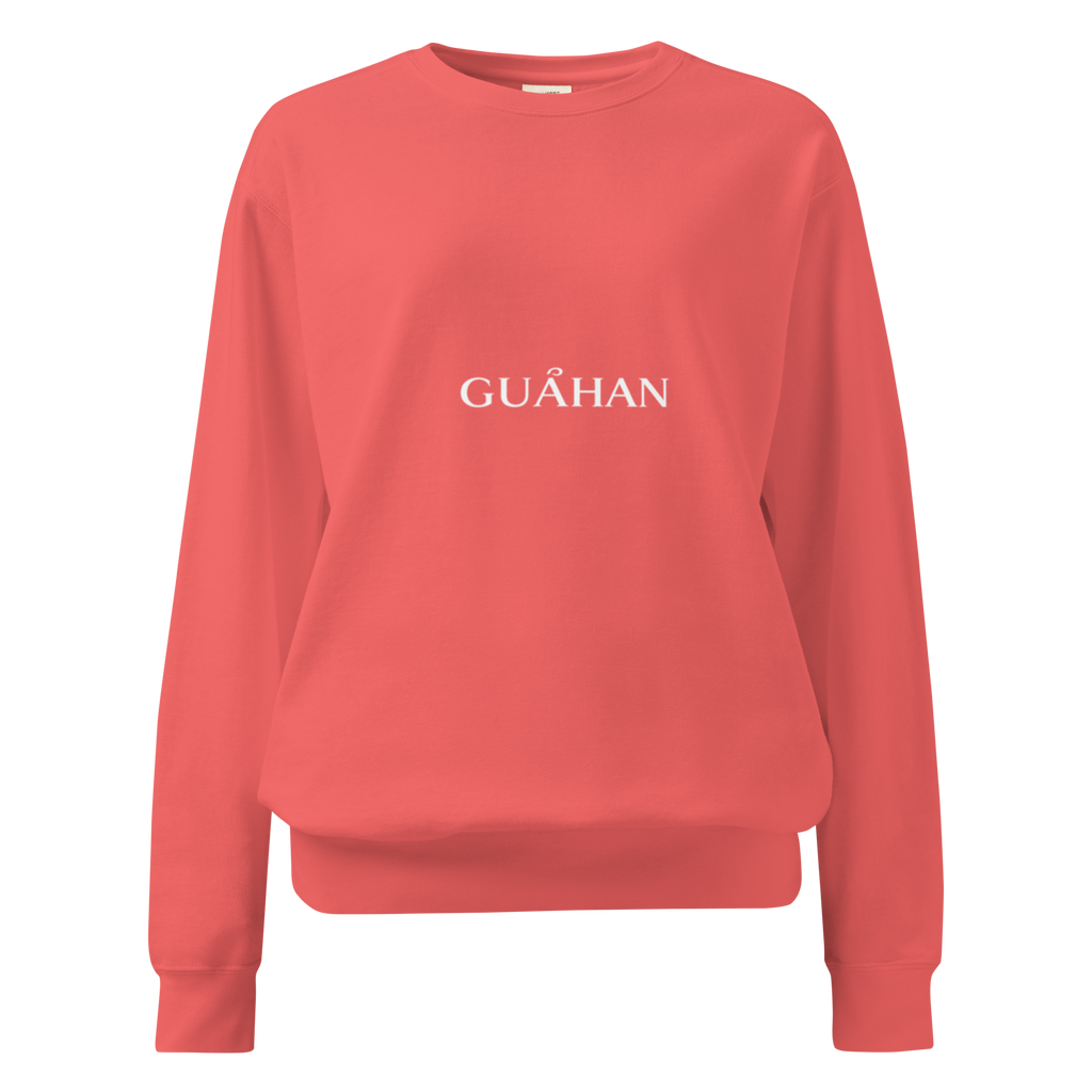 "Guahan" garment-dyed sweatshirt