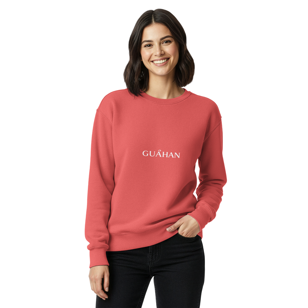 "Guahan" garment-dyed sweatshirt