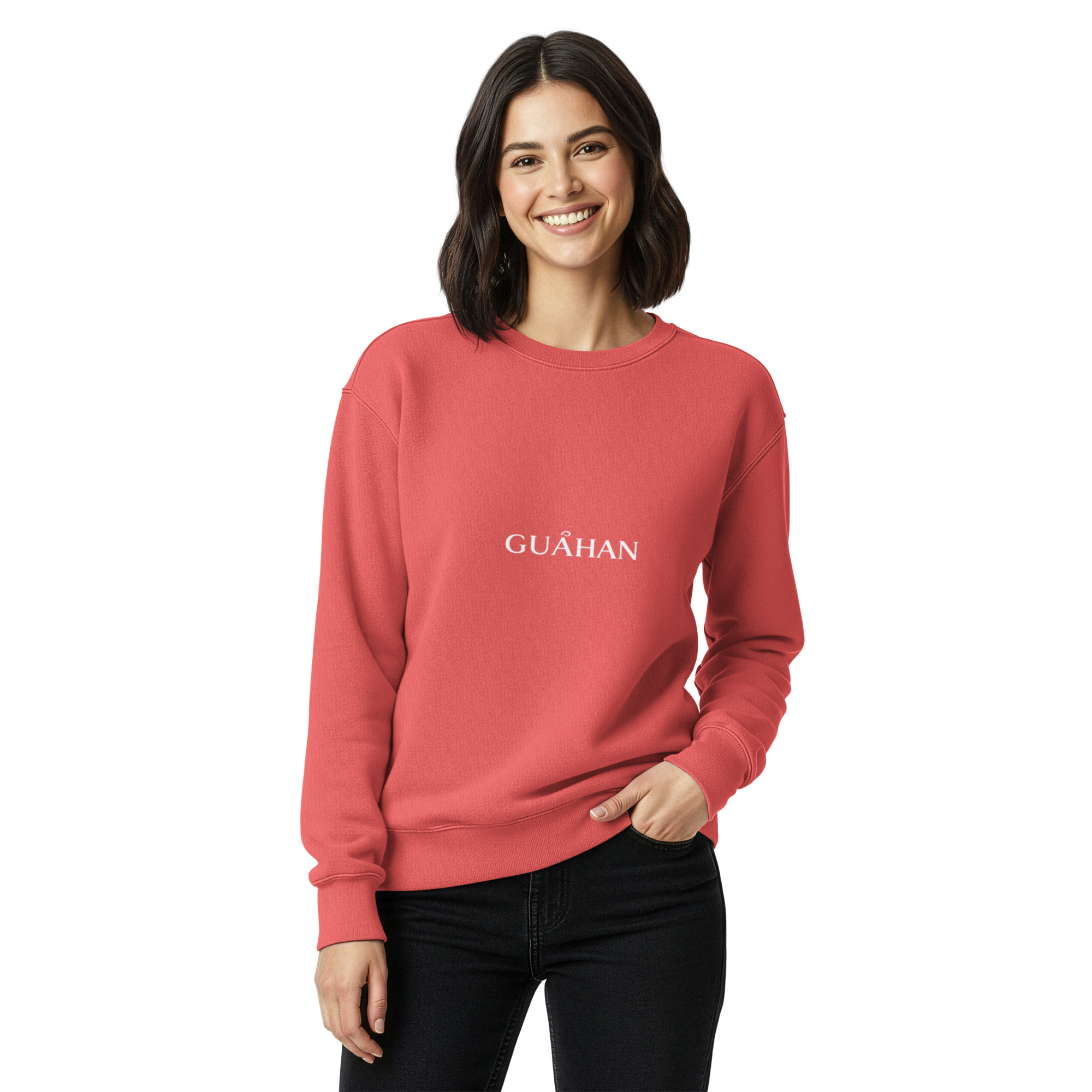 "Guahan" garment-dyed sweatshirt